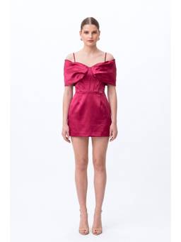 EMBLAZE - Hot Pink Corset Mini Dress