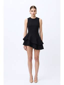 EMBLAZE - Black Structured Mini Dress