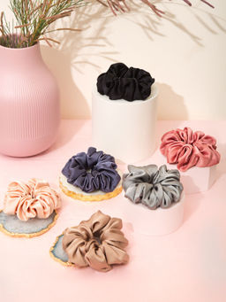 Spotstyl - Pure Silk Holy Grail Oversized Scrunchies - Pack of 6