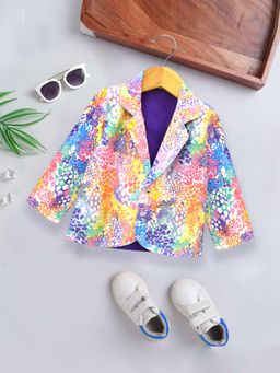 A.T.U.N. - Boys Printed Multi-Color Printed Party Blazer