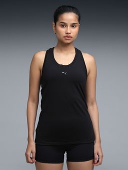 Puma - Womens Black Solid Training Tank Top