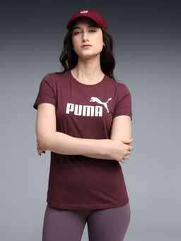 Puma - Heather Womens Maroon Regular Fit T-shirt