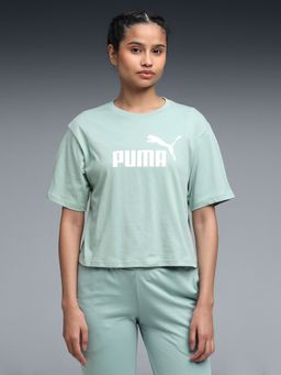 Puma - Womens Green Relaxed Fit T-shirt