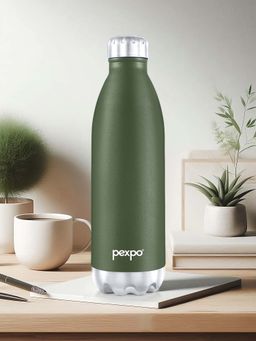 Pexpo - Electro Military Green Stainless Steel Vacuum Insulated Hot & Cold Flask 1800ml