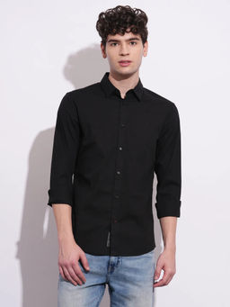 Being Human - Men Black Casual Regular Shirt