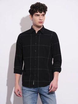 Being Human - Men Black Casual Regular Shirt