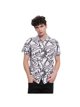 Being Human - Men White Casual Regular Shirt