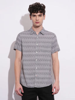 Being Human - Men Grey Casual Regular Shirt