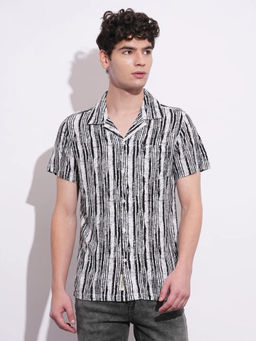 Being Human - Men Black Casual Regular Shirt