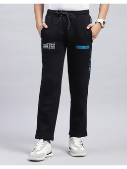 Monte Carlo - Boys Typography Navy Blue Trackpant