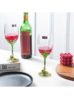 The Artment - Green Set of 2 Emeraldware Wine Glass - 350 ml