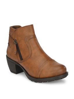 Delize - Womens Tan Ankle Length Bootie