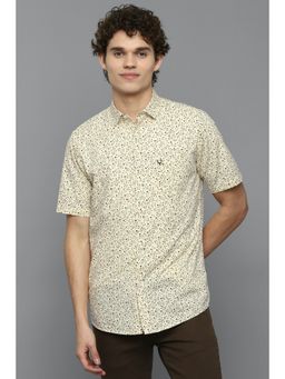 Allen Solly - Men Yellow Half Sleeves Casual Shirt