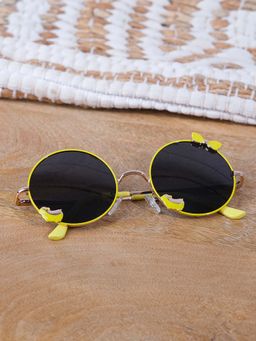 DukieKooky - Dksg520E Black Uv Coating Full Rim Round Sunglasses (M)