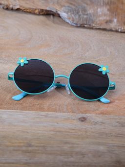 DukieKooky - Dksg522B Black Uv Coating Full Rim Round Sunglasses (M)