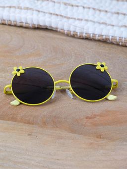 DukieKooky - Dksg522D Black Uv Coating Full Rim Round Sunglasses (M)