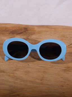 DukieKooky - Dksg526A Black Uv Coating Full Rim Oval Sunglasses (M)