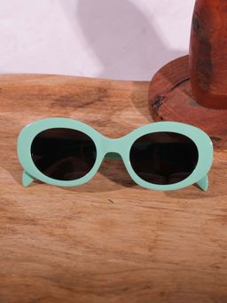 DukieKooky - Dksg526B Black Uv Coating Full Rim Oval Sunglasses (M)