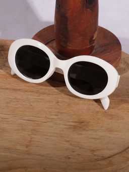 DukieKooky - Dksg526G Black Uv Coating Full Rim Oval Sunglasses (M)