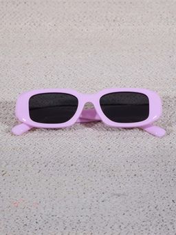 DukieKooky - Dksg527C Black Uv Coating Full Rim Rectangle Sunglasses (M)