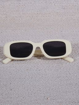 DukieKooky - Dksg527D Black Uv Coating Full Rim Rectangle Sunglasses (M)