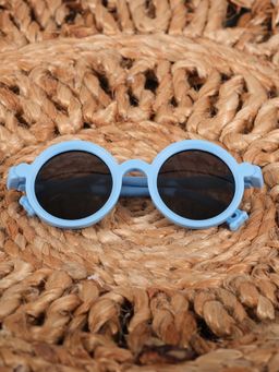 DukieKooky - Dksg529B Black Uv Coating Full Rim Round Sunglasses (S)