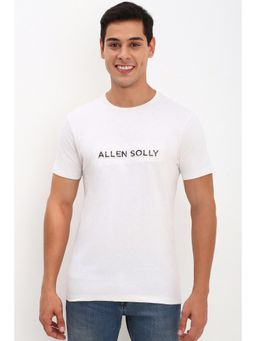 Allen Solly - Men White Solid Casual T-Shirt
