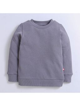 Nino Bambino - Grey Organic Cotton Regular Fit Sweatshirt
