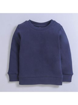 Nino Bambino - Navy Blue Organic Cotton Regular Fit Sweatshirt
