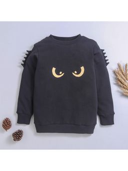 Nino Bambino - Black Organic Cotton Regular Fit Sweatshirt