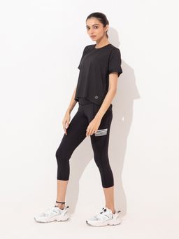 Kica - Reflect Top And Leggings - Black (Set of 2)