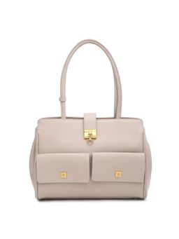 U.S. POLO ASSN. - Beige Alice Women Handbag Fits Up to 15 Laptop