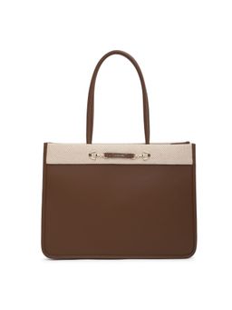 U.S. POLO ASSN. - Brown Alice Women Handbag Fits Up to 15 Laptop