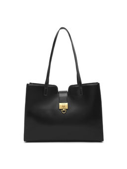 U.S. POLO ASSN. - Black Addison Women Tote Bag Fits Up to 14 Laptop