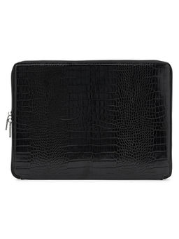 MIRAGGIO - Unisex Black Terry 14 Inches Laptop Sleeve (L)