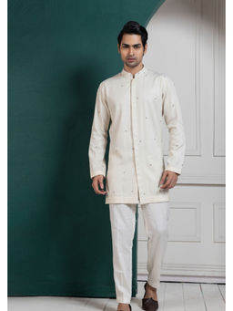 SMRITI - Regal Ivory Layered Kurta