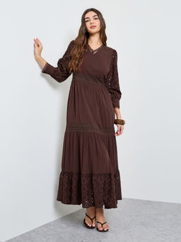 Styli - Women's Basic V-Neck Dress