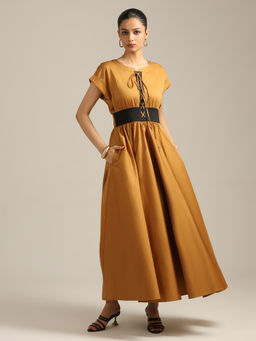 Label Ritu Kumar - Mustard Margo Dress