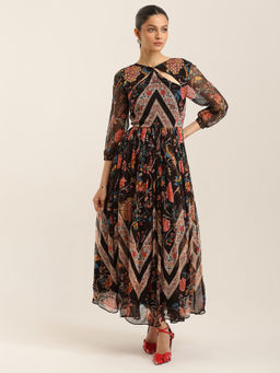 Label Ritu Kumar - Black Margo Dress