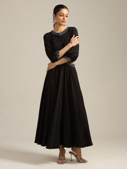 Label Ritu Kumar - Black Frankie Long Dress
