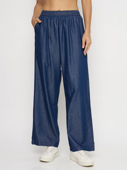 Madame - Blue Cotton Trouser