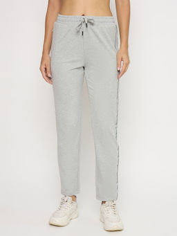 Madame - Grey Cotton Blend Trouser