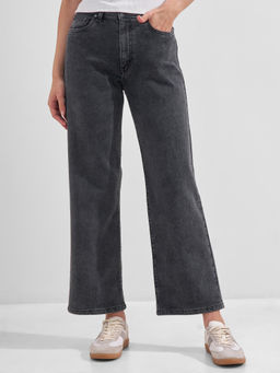 TOKYO TALKIES - Women Grey Straight Fit Mid Rise Jeans