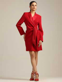 Label Ritu Kumar - Red Denis Short Dress