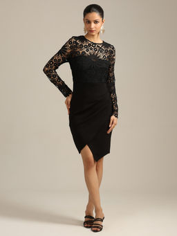 Label Ritu Kumar - Black Marin Short Dress