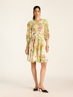 Label Ritu Kumar - Printed Short Dress