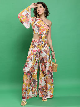 TOKYO TALKIES - Multi-Color Floral Printed Co-Ord Set
