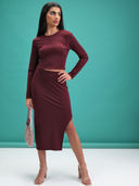 Burgundy color option, Currently selected