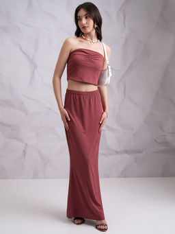 TOKYO TALKIES - Women Rose Rib Co-Ord Set