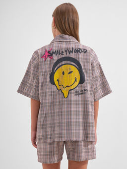 TOKYO TALKIES - Women Brown Relaxed Fit Co-Ord Set